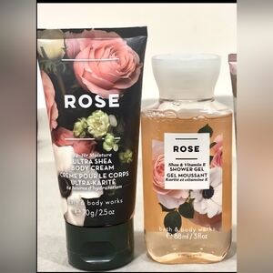 ❤️BATH & BODY WORKS ❤️MINI TRAVELSIZE BODY CARE  SET❤️ ROSE❤️BRAND NEW